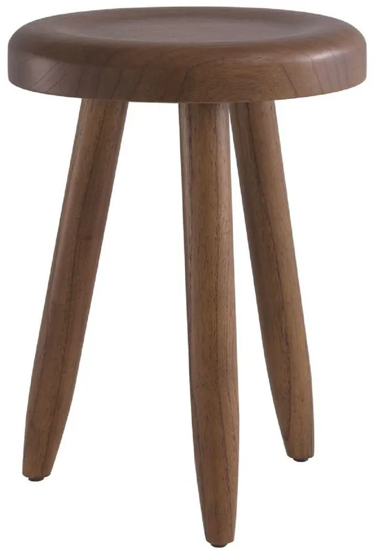 Casa Padrino tabouret de luxe marron Ø 31 x H. 45 cm - Tabouret en bois massif - Tabouret rond en bois Mindi - Meubles de Luxe Angebot