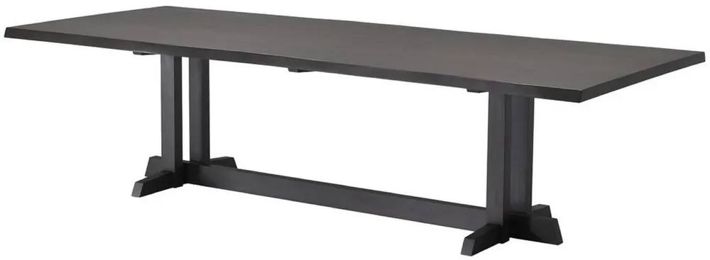 Casa Padrino table de salle à manger de luxe en acajou moka 290,5 x 128 x H. 77 cm - Table de cuisine en bois massif - Table de salle à manger rectangulaire - Meubles de salle à manger de luxe Solange Der Vorrat Reicht