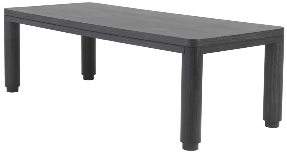 Neue Kollektion Casa Padrino table de salle à manger de luxe gris anthracite 240 x 100 x H. 76 cm - Table de cuisine en bois massif - Table de salle à manger rectangulaire - Meubles de salle à manger
