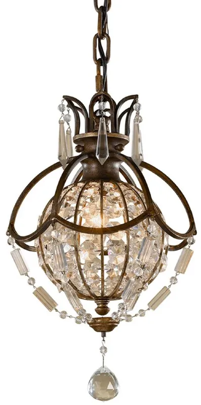 Ausverkauf Casa Padrino lampe suspendue baroque avec verre cristal bronze Ø 22,2 x H. 40,5 cm - Suspension magnifique de style baroque - Noble et Magnifique