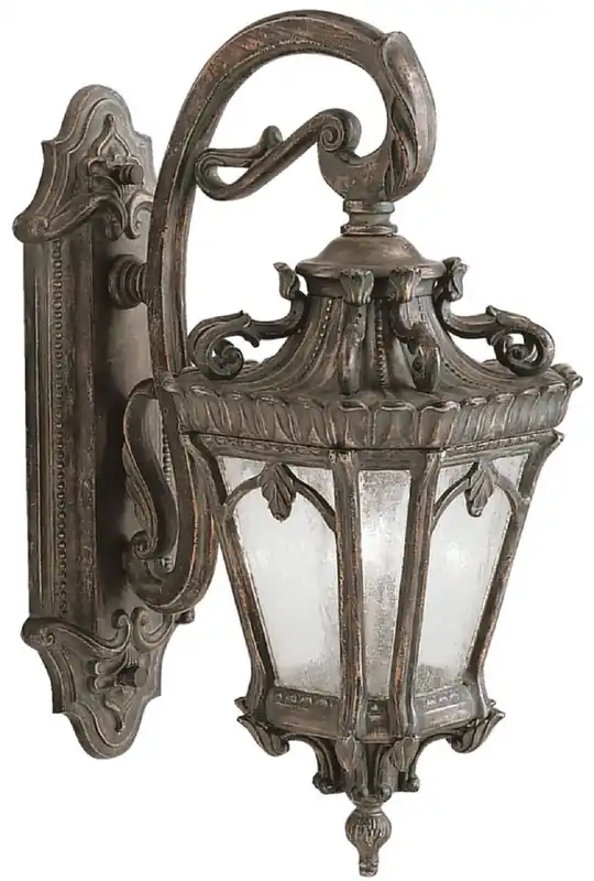 Casa Padrino applique murale d'extérieur baroque bronze antique 25,4 x 37,5 x H. 61 cm - Élégante lampe d'extérieur balcon jardin terrasse - Éclairage extérieur nostalgique Wochenendangebot