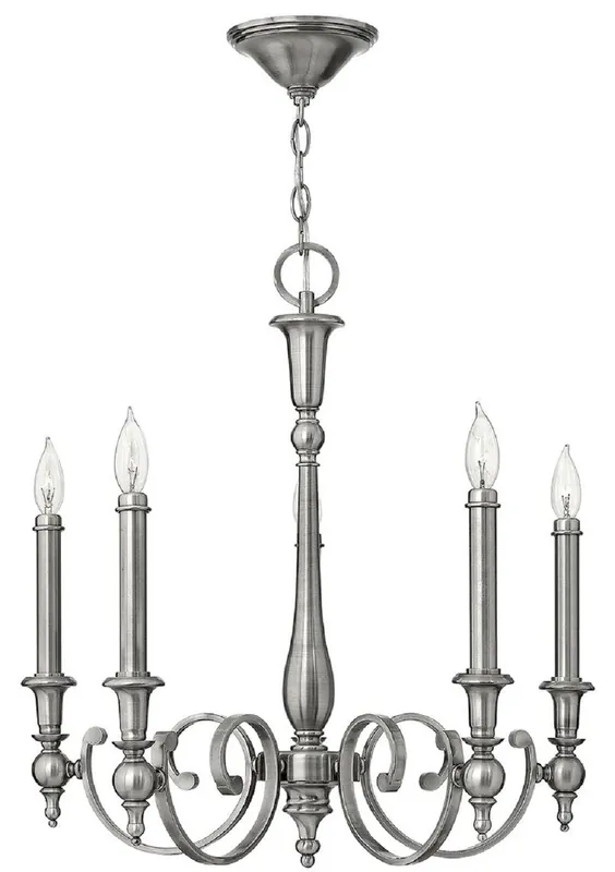 Casa Padrino lustre baroque argent antique Ø 61 x H. 63,5 cm - Lustre élégant de style baroque - Lampes Baroques Nur Heute
