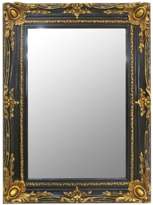 Neu Im Sortiment Casa Padrino miroir baroque noir / or 90 x 10 x H. 120 cm - Miroir mural fait main de style baroque - Miroir d'armoire - Miroir de salon - Mobilier Baroque