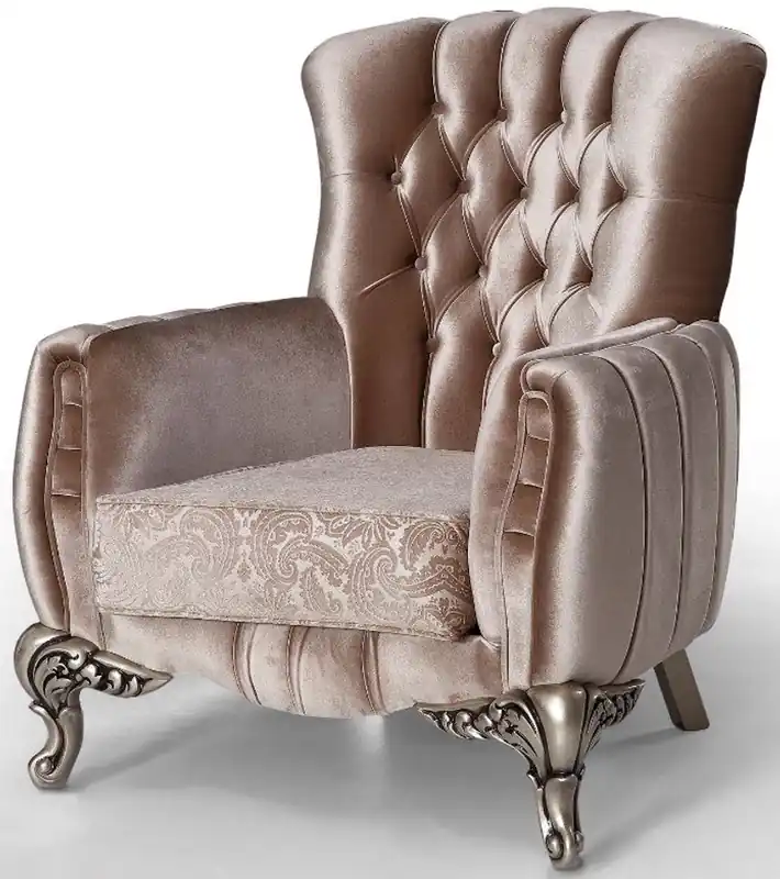 Begrenztes Angebot Casa Padrino fauteuil baroque de luxe rose / argent 91 x 86 x H. 104 cm - Fauteuil de salon avec motif élégant - Mobilier Baroque