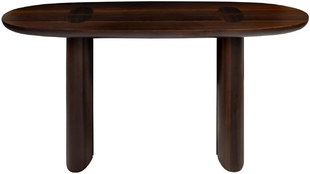 Günstig Casa Padrino console de luxe en placage d'eucalyptus marron foncé 180 x 45 x H. 75 cm - Console en bois massif - Meubles de salon - Qualité de Luxe
