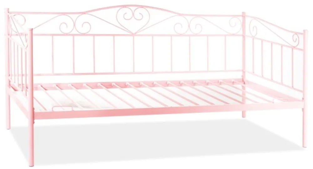 Angebot Casa Padrino lit de style campagnard rose 208 x 96 x H. 97 cm - Lit simple en métal - Meubles de chambre de style campagnard