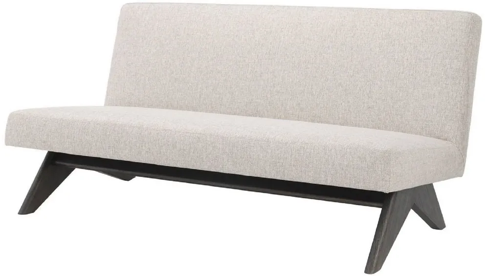 Saisonangebot Casa Padrino canapé de luxe naturel / marron 152 x 81 x H. 75 cm - Canapé de salon - Meubles de salon de luxe