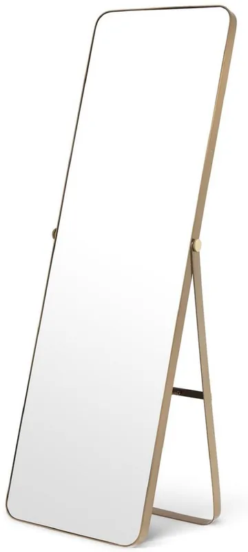 Casa Padrino miroir sur pied de luxe en acier inoxydable laiton 53 x 45 x H. 157 cm - Miroir de chambre - Meubles de chambre - Collection de Luxe Billig