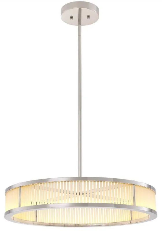 Casa Padrino lustre LED de luxe argent / blanc Ø 70 x H. 15 cm - Lustre rond moderne dimmable - Qualité de Luxe Direktkauf