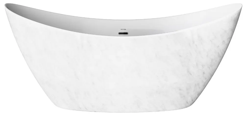 Casa Padrino baignoire autoportante de luxe en acrylique avec aspect marbre blanc 173 x 73 x H. 75 cm - Accessoires de salle de bain de luxe - Collection de Luxe Rabatt