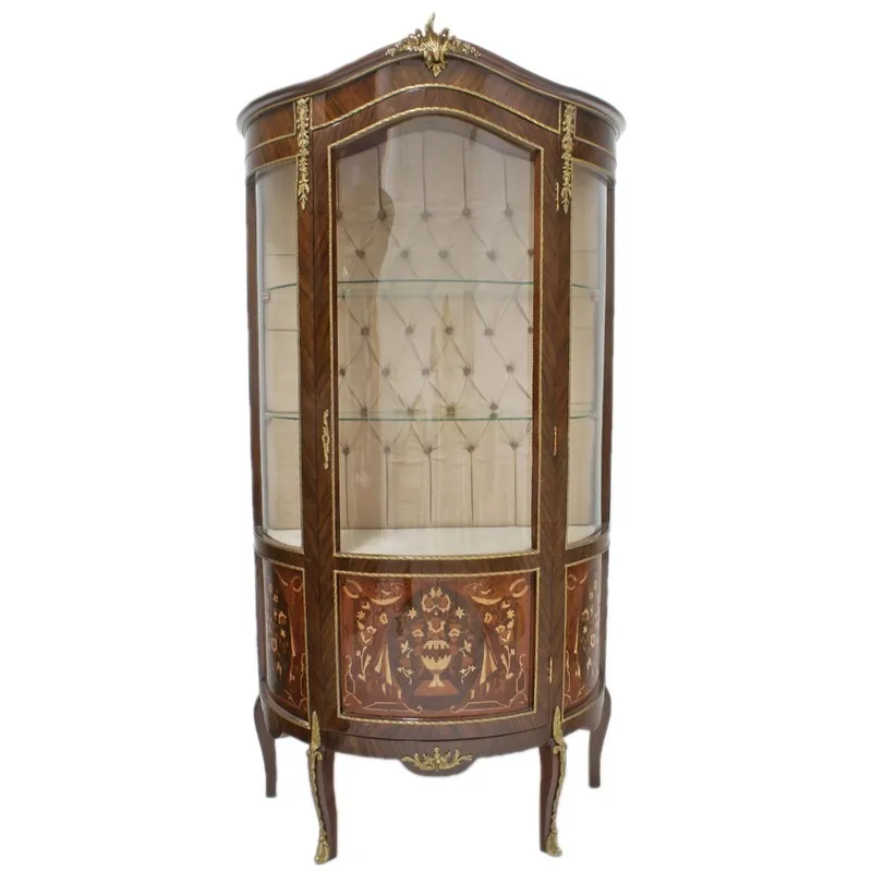 Vitrine vitrine baroque en verre Casa Padrino - Mobilier baroque - Vitrine - Armoire de salon en acajou Knallerangebot