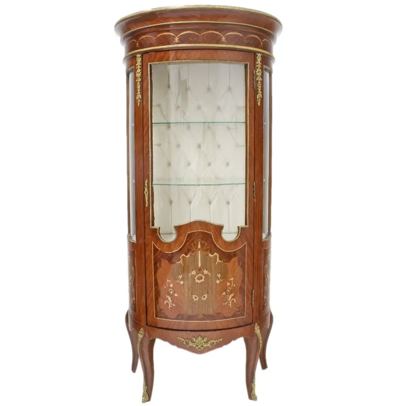 Top-Seller Vitrine vitrine baroque en verre Casa Padrino 80 x H 175 cm - Mobilier baroque - Vitrine - Armoire de salon en acajou