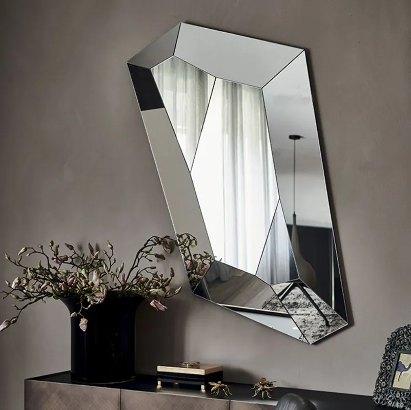 Casa Padrino miroir de luxe 100 x 6 x H. 160 cm - Miroir mural noble avec bord miroir - Mobilier de Luxe Bestpreis