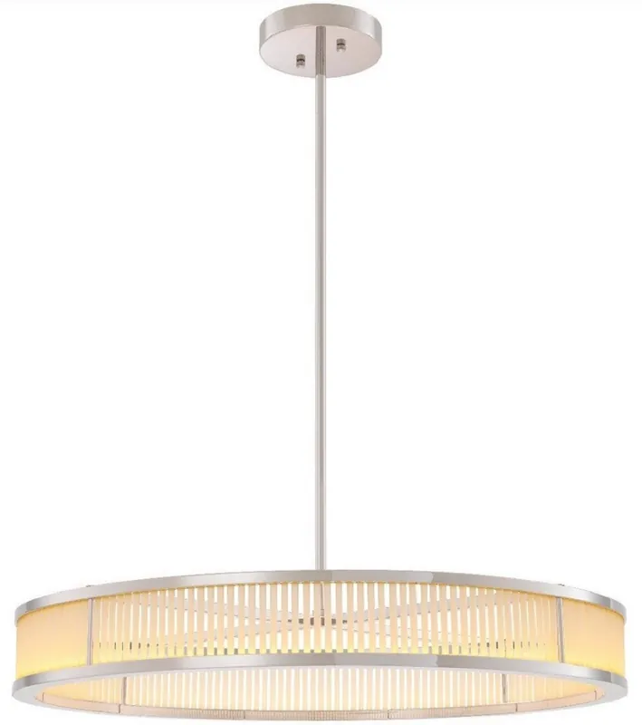 Online Kaufen Casa Padrino lustre LED de luxe argent / blanc Ø 90 x H. 15 cm - Lustre rond moderne dimmable - Qualité de Luxe