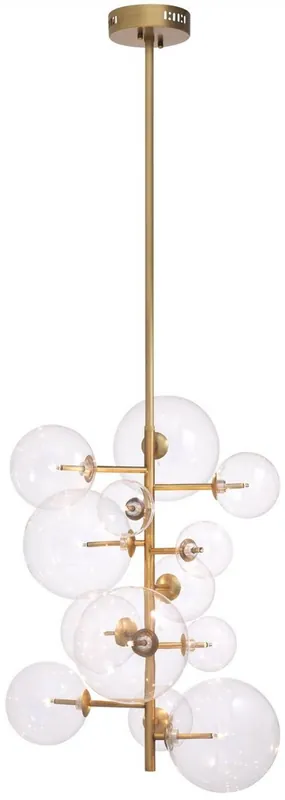 Rabatt Casa Padrino lustre halogène de luxe laiton antique 26 x 26 x H. 71 cm - Lustre moderne avec abat-jour en verre rond - Collection de Luxe