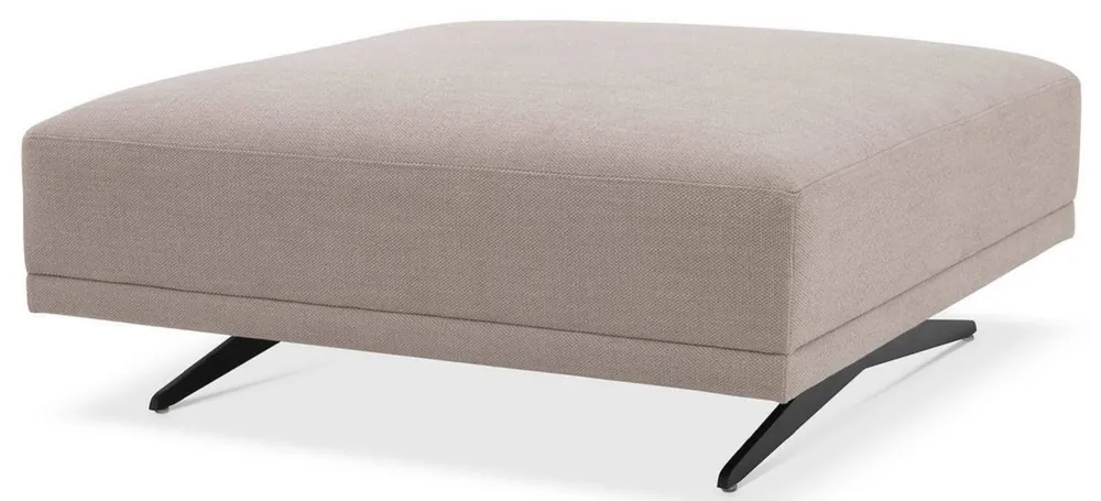 Highlight Casa Padrino tabouret de luxe sable / bronze 108 x 108 x H. 41 cm - Meubles de Salon de Luxe