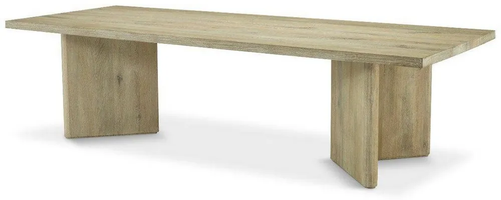 Casa Padrino table à manger de luxe en bois massif naturel 280 x 110,5 x H. 76 cm - Table de cuisine rectangulaire en chêne - Meubles de salle à manger en bois massif de luxe Saisonangebot
