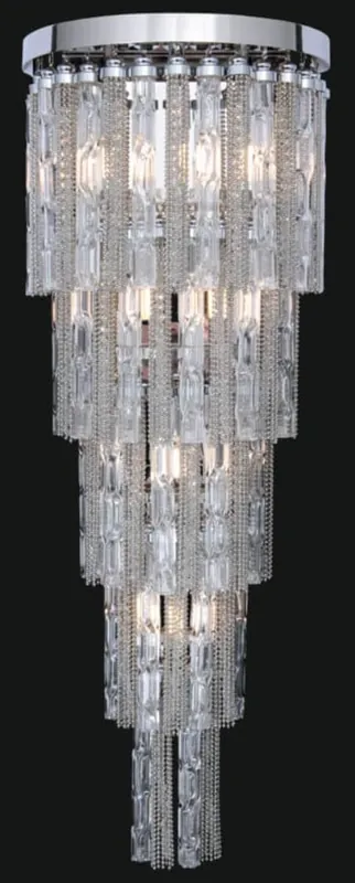 Casa Padrino applique murale LED baroque de luxe argent 30 x 30 x H. 80 cm - Applique murale de style baroque - Noble & Magnifique Sonderangebot