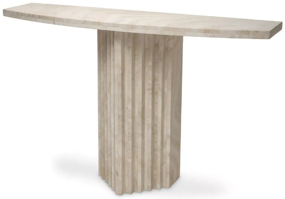 Mega-Angebot Casa Padrino luxury console beige 121.5 x 35 x H. 75.5 cm - Rectangular travertine console table - Living room furniture - Travertine furniture - Luxury furniture - Luxury interiors