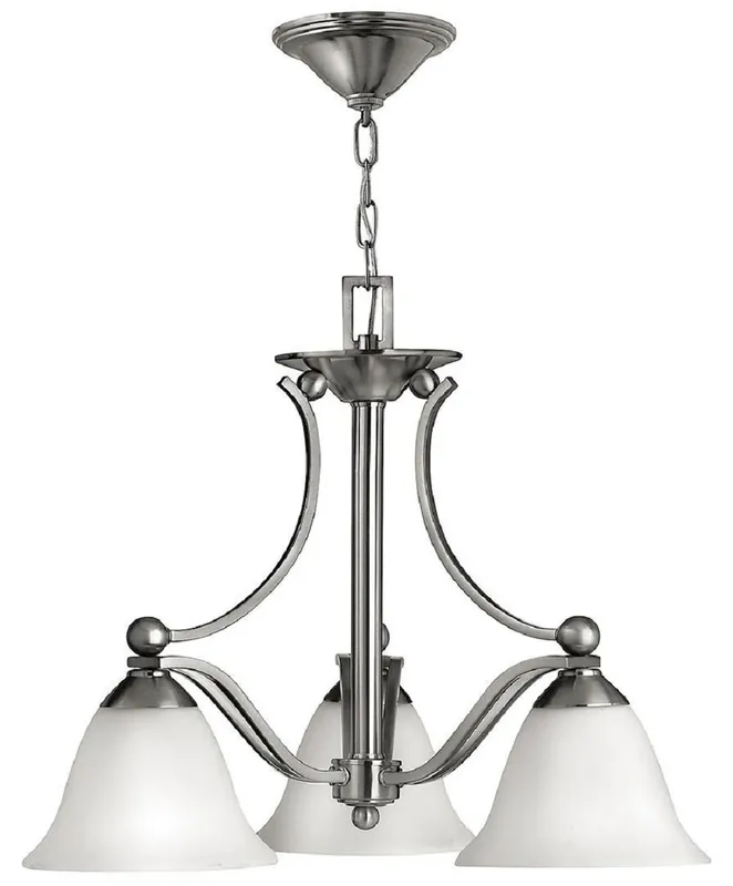 Casa Padrino luxury Art Deco chandelier silver / white Ø 57.2 x H. 49 cm - Round metal chandelier with glass lampshades - Living room chandelier - Art Deco lights - Luxury lights Solange Der Vorrat Reicht