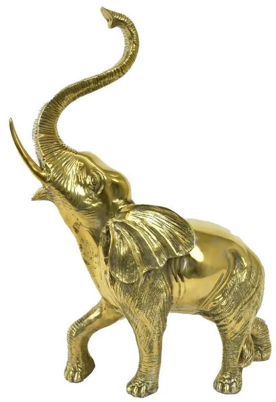 Casa Padrino figurine en bronze de luxe éléphant or 50 x 25 x H. 70 cm - Sculpture en Bronze - Figurine de Décoration - Accessoires de Décoration - Collection de Luxe Jetzt Bestellen