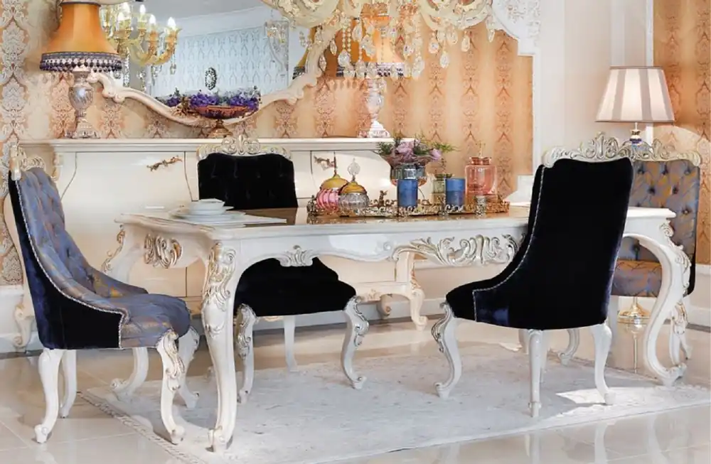 Casa Padrino ensemble de chaises de salle à manger baroque de luxe - 6 Chaises de Cuisine de Style Baroque - Mobilier de salle à manger baroque Jetzt Bestellen