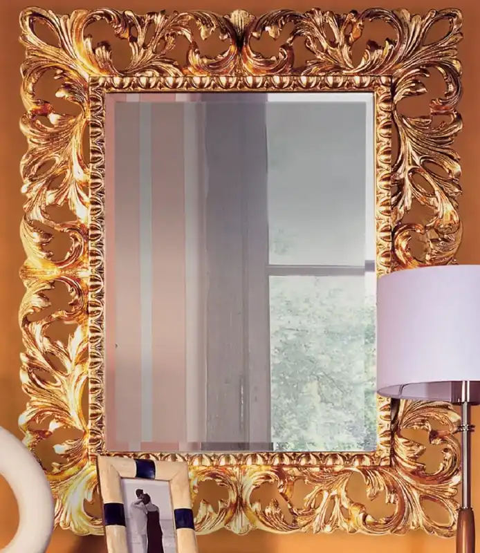 Casa Padrino miroir baroque de luxe or 87 x 6 x H. 107 cm - Miroir mural en bois massif noble de style baroque - Miroir armoire style antique - Miroir de salon - Mobilier Baroque Begrenztes Angebot