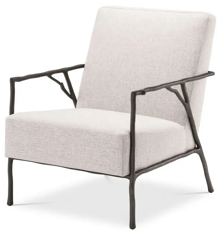 Heißes Angebot Casa Padrino fauteuil de luxe naturel / bronze 63 x 81 x H. 82 cm - Fauteuil de Salon - Fauteuil d'Hôtel - Mobilier de Luxe