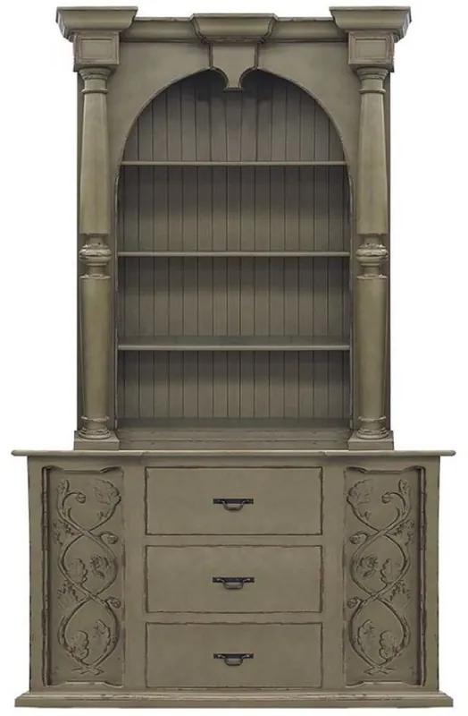 Casa Padrino armoire de style campagnard de luxe vert olive antique - Armoire d'étagère en bois massif fait main - Armoire de salon - Armoire de salle à manger - Meubles de Style Campagnard Jetzt Kaufen