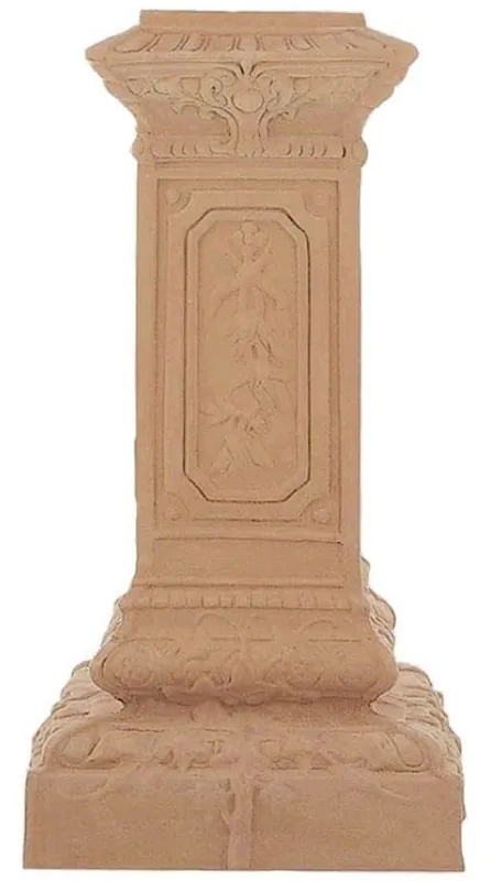 Casa Padrino pilier baroque terre cuite 38 x 37 x H. 83 cm - Colonne déco de céramique fait main - Décoration de Jardin de Terrasse Baroque Jetzt Bestellen