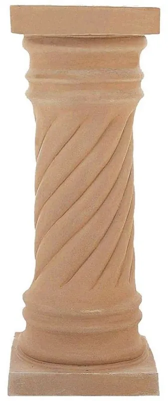Casa Padrino pilier baroque terre cuite 40 x 40 x H. 120 cm - Colonne déco de céramique fait main - Décoration de Jardin de Terrasse Baroque Bestseller