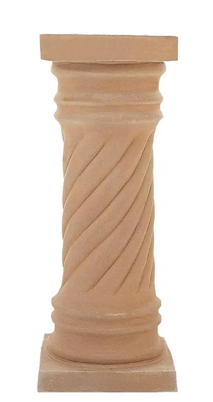 Geprüft Casa Padrino pilier baroque terre cuite 40 x 40 x H. 78 cm - Colonne déco de céramique fait main - Décoration de Jardin de Terrasse Baroque