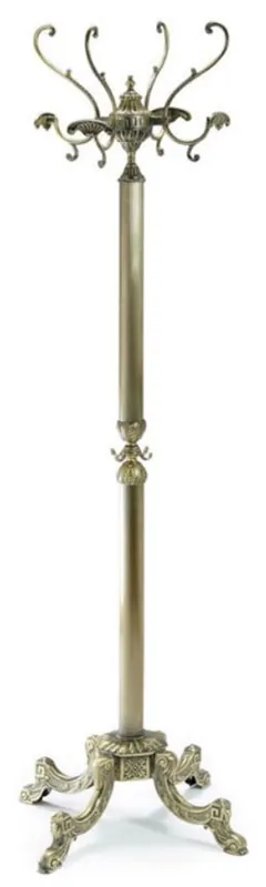 Top-Seller Casa Padrino stand de garde-robe baroque de luxe bronze 47 x 47 x H. 175 cm - Porte-manteau en laiton noble - Meubles de Porte-Manteau d'Hôtel Baroque