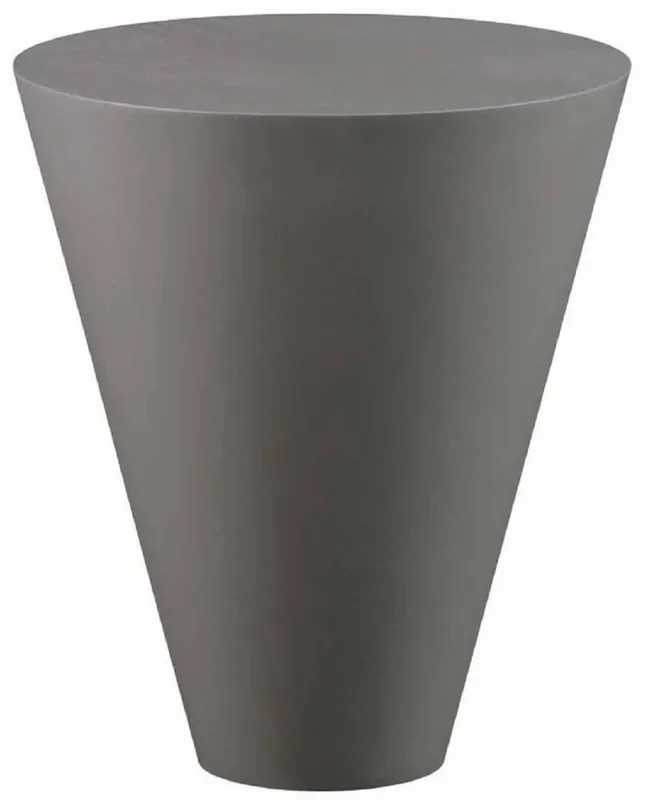 Preisknaller Casa Padrino table de jardin de luxe gris mat Ø 51 x H. 60 cm - Table d'appoint ronde résistante aux intempéries - Meubles Table de Jardin et de Terrasse - Collection de Luxe