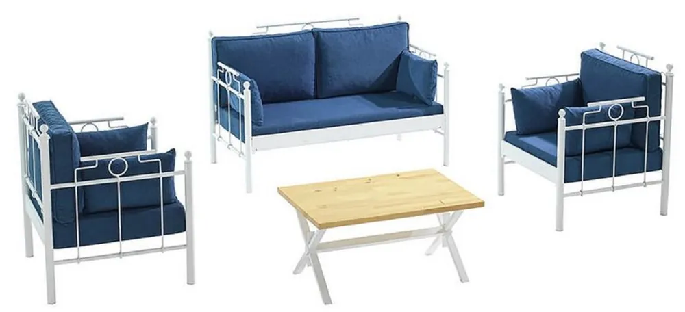 Schneller Versand Casa Padrino ensemble de mobilier de jardin Art Nouveau noir - 1 Table de Jardin & 4 Chaises de Jardin avec Accoudoirs - Mobilier de terrasse de jardin de gastronomie nostalgique