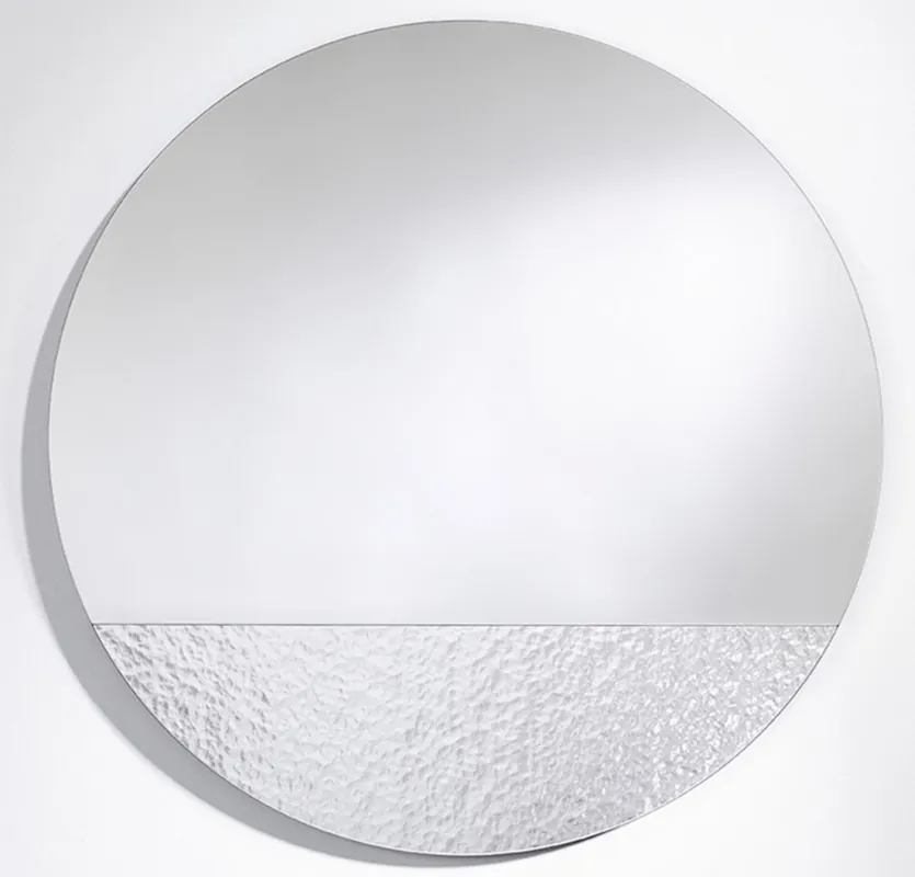 Casa Padrino miroir mural de luxe Ø 96 cm - Miroir rond avec surface structurée - Miroir de salon - Miroir d'armoire - Qualité de Luxe Preisreduziert