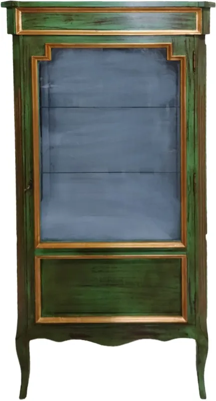 Casa Padrino armoire baroque style antique vert / or armoire 160 cm - Armoire de salon - Meubles de style ancien Jetzt Kaufen