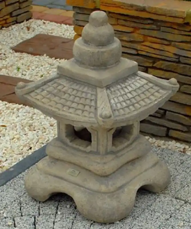 Sichere Zahlung Casa Padrino lampe de jardin dans le style asiatique gris 50 x 50 x H. 60 cm - Eclairage de Jardin & Terrasse Résistant aux Intempéries - Eclairage d'Allée d'Allées de Terrasse de Jardin