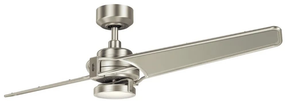 Neu Casa Padrino ventilateur de plafond de luxe avec éclairage LED et télécommande argent / champagne 142 x H. 35 cm - Qualité de Luxe
