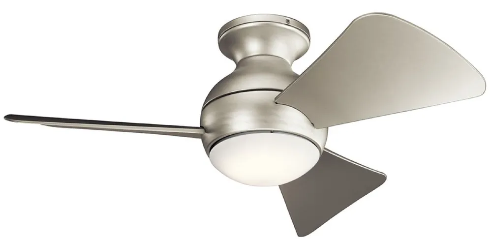 Casa Padrino ventilateur de plafond de luxe argent 86 x H. 28 cm - Ventilateur moderne dimmable avec éclairage LED et télécommande - Collection de Luxe Direkt Vom Hersteller