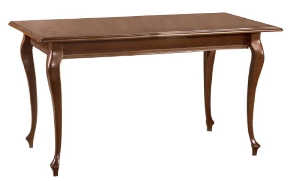 Casa Padrino table à manger art nouveau de luxe marron 130 x 80 x H. 75,6 cm - Table de cuisine en bois massif - Mobilier de Salle à Manger Baroque & Art Nouveau Heißes Angebot