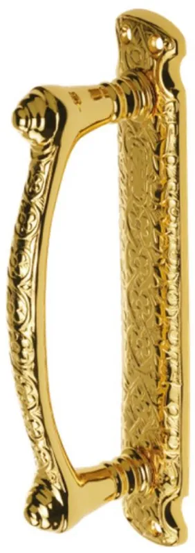 Günstig Casa Padrino ensemble de poignées de porte baroque de luxe or 3,8 x H. 22,5 cm - Poignées de porte nobles avec placage d'or 24 carats - Magnifique accessoires de vie dans le style baroque