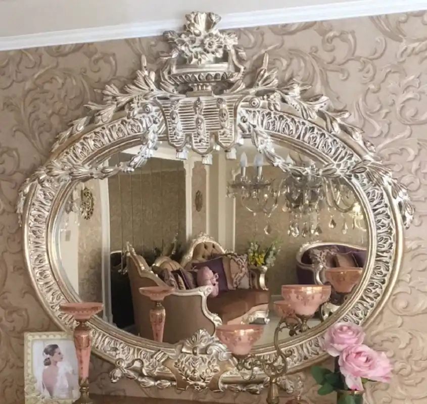 Casa Padrino miroir baroque de luxe or antique - Magnifique miroir mural fait main de style baroque - Miroir armoire style antique - Miroir de salon - Mobilier Baroque Sonderaktion