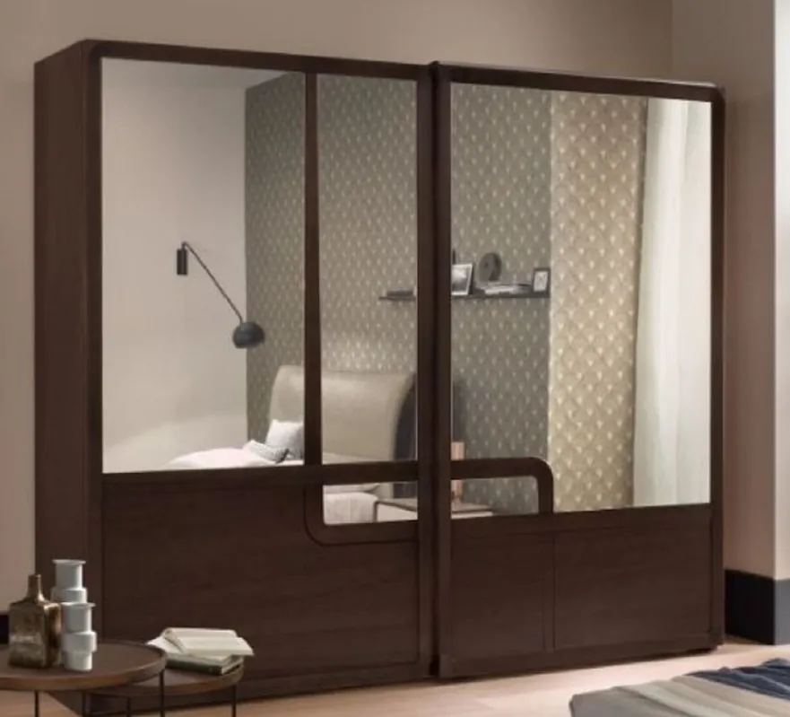 Casa Padrino armoire de chambre de luxe marron 295 x 67 x H. 250 cm - Armoire noble en bois massif avec 2 portes coulissantes - Mobilier de Chambre - Qualité de Luxe - Fabriqué en Italie Billig