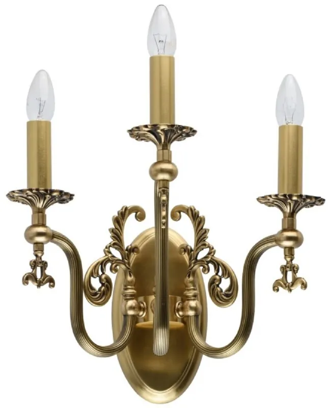 Casa Padrino applique murale baroque de luxe bronze antique 39 x 39 x H. 24 cm - Applique murale de salon élégante de style baroque - Luminaires Baroques Begrenztes Angebot