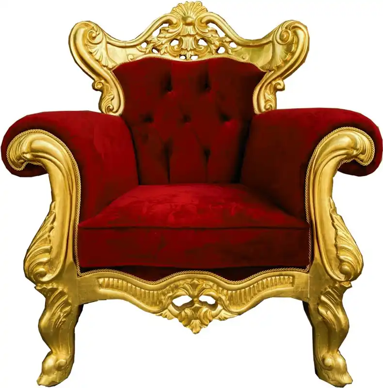 Casa Padrino fauteuil baroque de luxe bordeaux rouge / or - Magnifique fauteuil de salon - Meuble de salon baroque fait main Schneller Versand