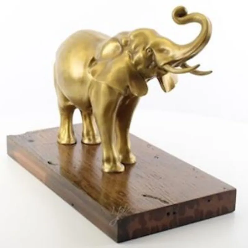 Casa Padrino sculpture en bronze de luxe eléphant or / marron 47 x 24 x H. 35,3 cm - Figurine en Bronze - Figurine de Décoration - Accessoires de Décoration - Collection de Luxe Wochenendangebot