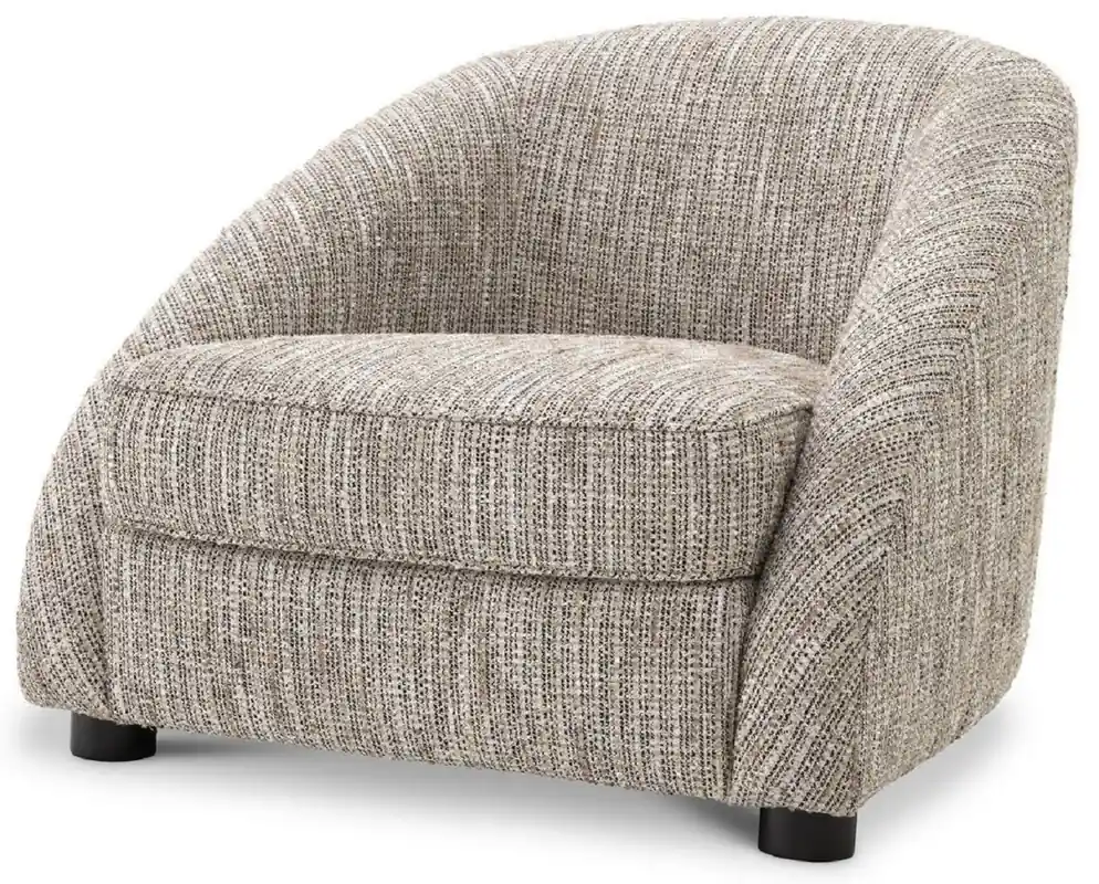 Casa Padrino fauteuil de luxe beige / noir 88 x 80 x H. 65 cm - Fauteuil de Salon - Mobilier de Salon de Luxe Expressversand