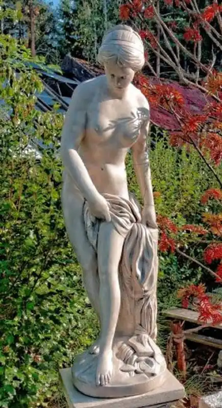 Heißes Angebot Casa Padrino sculpture décoration de jardin Art Nouveau gris H. 120 cm - Figurine de décoration de jardin - Accessoires Décoration Jardin et Terrasse