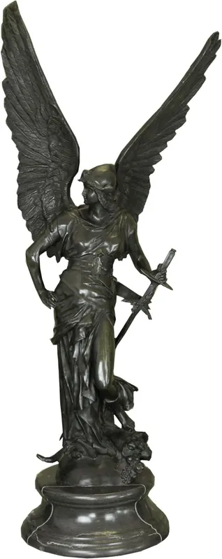 Casa Padrino sculpture en bronze de luxe déesse de la guerre avec ailes et épée gris 48 x 26 x H. 94 cm - Figurine en Bronze - Figurine de Décoration - Accessoires de Décoration Heißes Angebot